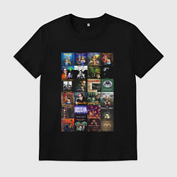 Футболка хлопковая мужская Король и Шут - обложки, цвет: черный