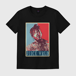 Футболка хлопковая мужская Juice WRLD, цвет: черный
