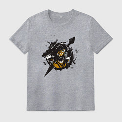 Футболка хлопковая мужская Боец Скорпион, цвет: меланж