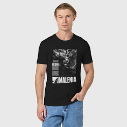 Футболка хлопковая мужская Malenia - elden ring, цвет: черный — фото 2