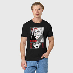 Футболка хлопковая мужская Токийские мстители Дракен и Такимичи, цвет: черный — фото 2
