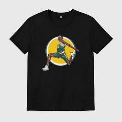 Футболка хлопковая мужская Шон Кемп, цвет: черный