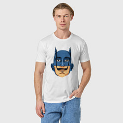 Футболка хлопковая мужская Batman Dali, цвет: белый — фото 2