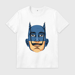 Футболка хлопковая мужская Batman Dali, цвет: белый
