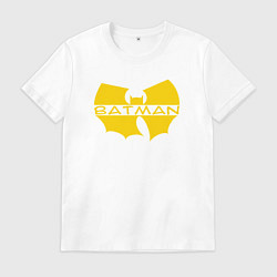 Футболка хлопковая мужская Wu-tang Batman, цвет: белый