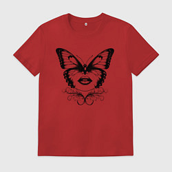 Футболка хлопковая мужская Изящная трансформация, цвет: красный