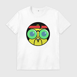 Футболка хлопковая мужская Милый хиппи, цвет: белый