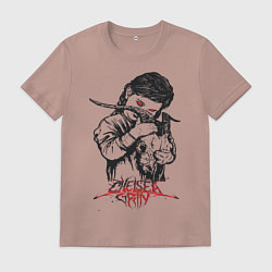 Футболка хлопковая мужская Chelsea Grin: Demon Girl, цвет: пыльно-розовый