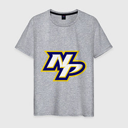 Футболка хлопковая мужская HC Nashville Predators Short, цвет: меланж