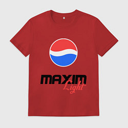 Футболка хлопковая мужская Максим Лайт, цвет: красный
