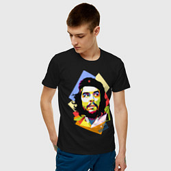 Футболка хлопковая мужская Che Guevara Art цвета черный — фото 2