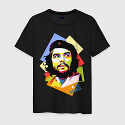 Футболка хлопковая мужская Che Guevara Art, цвет: черный
