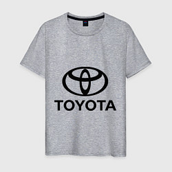 Футболка хлопковая мужская Toyota Logo, цвет: меланж