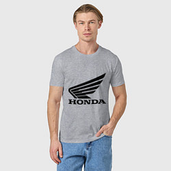 Футболка хлопковая мужская Honda Motor, цвет: меланж — фото 2