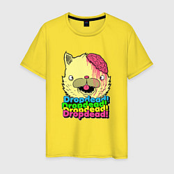 Футболка хлопковая мужская Dropdead Kitty, цвет: желтый