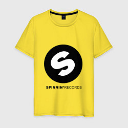 Футболка хлопковая мужская Spinnin records, цвет: желтый