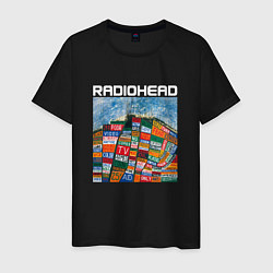 Футболка хлопковая мужская Radiohead, цвет: черный