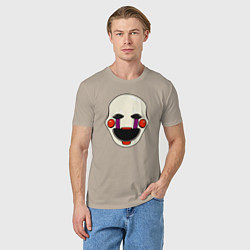 Футболка хлопковая мужская Puppet FNAF Марионетка, цвет: миндальный — фото 2
