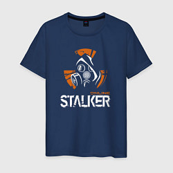 Футболка хлопковая мужская STALKER: Online, цвет: тёмно-синий