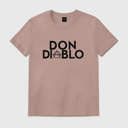 Футболка хлопковая мужская Don Diablo, цвет: пыльно-розовый