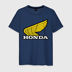 Футболка хлопковая мужская Honda, цвет: тёмно-синий