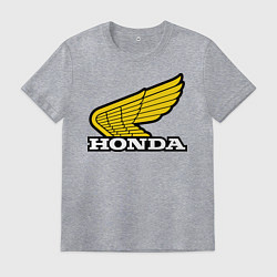 Футболка хлопковая мужская Honda, цвет: меланж