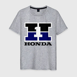 Футболка хлопковая мужская Honda, цвет: меланж