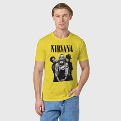 Футболка хлопковая мужская Nirvana Group, цвет: желтый — фото 2