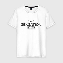 Футболка хлопковая мужская Sensation: The Legacy, цвет: белый