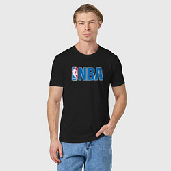 Футболка хлопковая мужская NBA, цвет: черный — фото 2