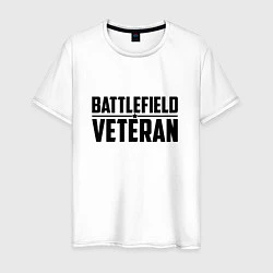 Футболка хлопковая мужская Battlefield Veteran, цвет: белый