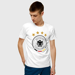 Футболка хлопковая мужская Deutscher Fussball-Bund, цвет: белый — фото 2