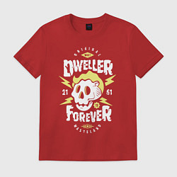 Футболка хлопковая мужская Dweller Forever, цвет: красный