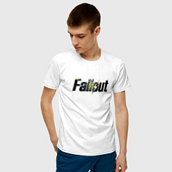 Футболка хлопковая мужская Fallout 4: Gameplay, цвет: белый — фото 2