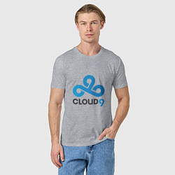 Футболка хлопковая мужская Cloud9, цвет: меланж — фото 2