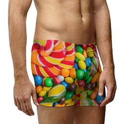 Трусы-боксеры мужские Сладкие конфетки, цвет: 3D-принт — фото 2