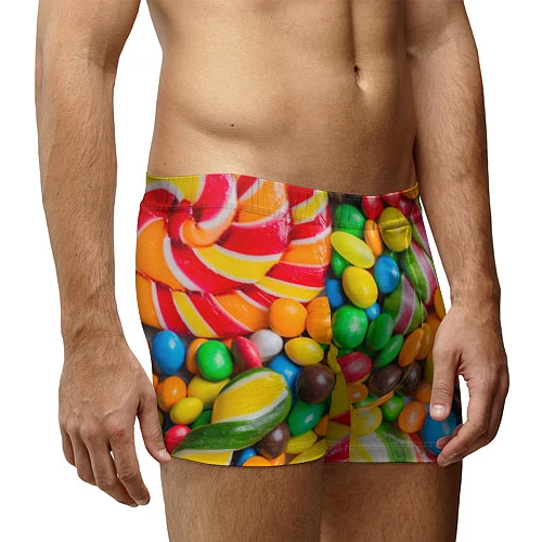 Мужские трусы Сладкие конфетки за 1025 ₽ купить в магазине ПлейПринт  (10104797003997)