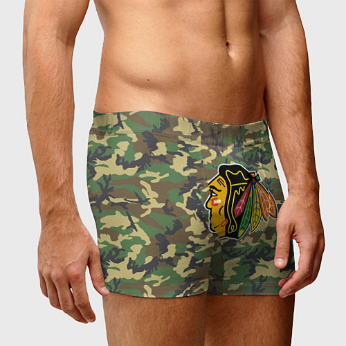 Мужские трусы Blackhawks Camouflage / 3D-принт – фото 3