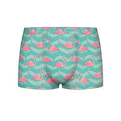 Трусы-боксеры мужские Flamingo Pattern, цвет: 3D-принт