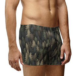 Трусы-боксеры мужские Лесной камуфляж, цвет: 3D-принт — фото 2