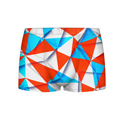 Трусы-боксеры мужские Треугольники, цвет: 3D-принт
