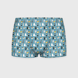 Трусы-боксеры мужские Породы кошек, цвет: 3D-принт