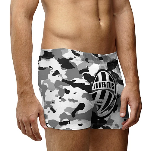 Мужские трусы FC Juventus: Camouflage / 3D-принт – фото 3