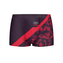 Трусы-боксеры мужские Audi: Red Pixel, цвет: 3D-принт