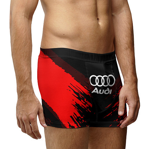 Мужские трусы Audi: Red Anger / 3D-принт – фото 3