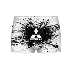 Трусы-боксеры мужские Mitsubishi: Black Spray, цвет: 3D-принт