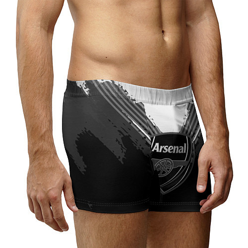 Мужские трусы FC Arsenal: Black Style / 3D-принт – фото 3