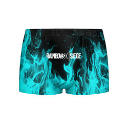Трусы-боксеры мужские R6S: Turquoise Flame, цвет: 3D-принт