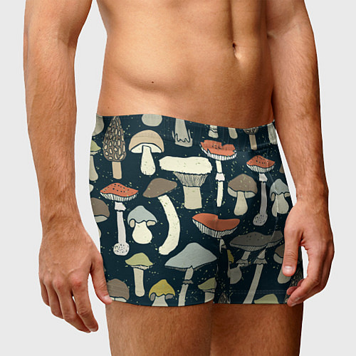 Мужские трусы Грибной лес / 3D-принт – фото 3