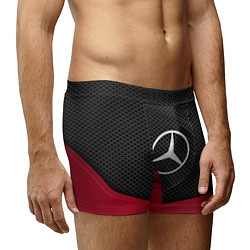 Трусы-боксеры мужские Mercedes Benz: Grey Carbon, цвет: 3D-принт — фото 2